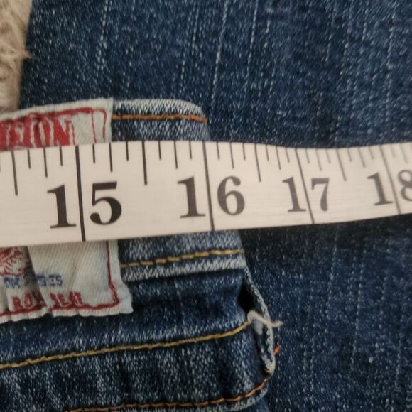 True Religion Bridget Stone & Tint Low Rise Flare Leg Jeans‎ Y2K Size 30 - Picture 11 of 11